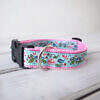 Hundehalsband rosa Vögelchen