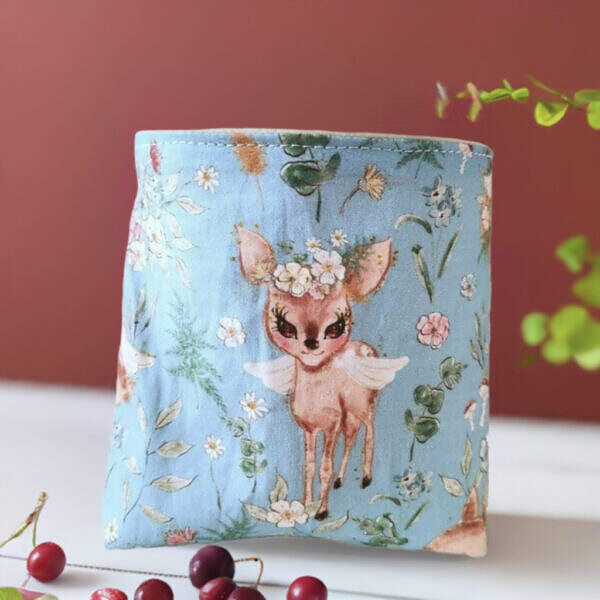 Futtertasche hellblau Rehkitz