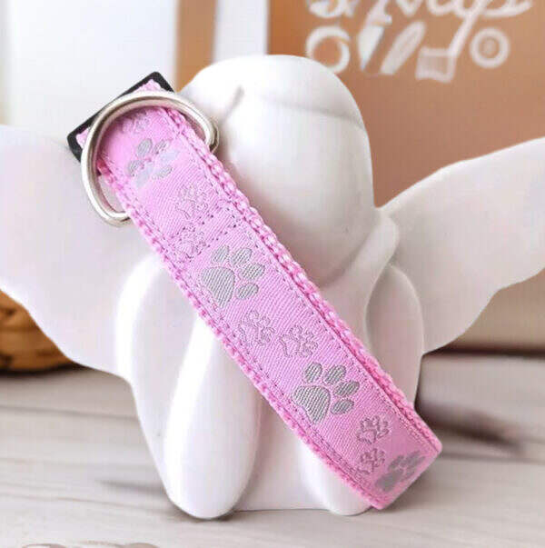 Hundehalsband Rosa Pfoten