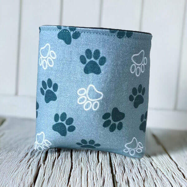 Futtertasche Blau Pfoten