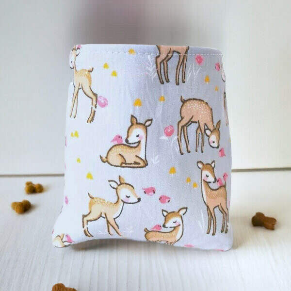 Futtertasche grau Reh