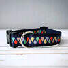 Hundehalsband blau Tropfen