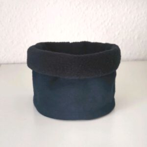 Hundeloop Loop dunkelblau Fleece HU 25 – 40 cm Handarbeit