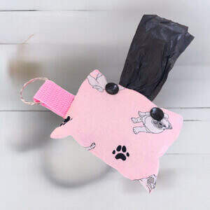 Kotbeuteltasche Mops