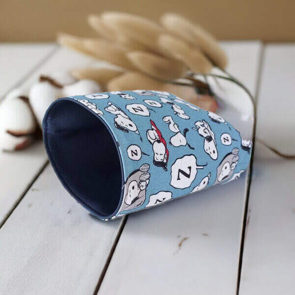 Futtertasche Blau Snoopy
