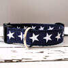 Hundehalsband Blau Sterne