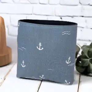 Futtertasche blaugrau Anker