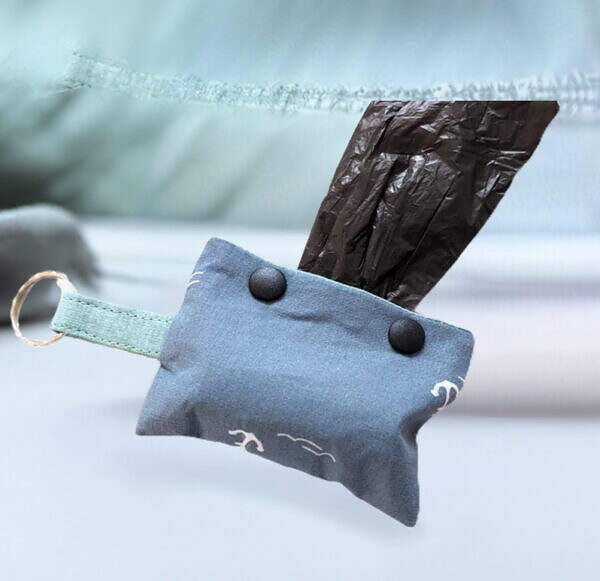 Hunde Kotbeuteltasche Kotbeutelspender blaugrau mit Anker Motiv